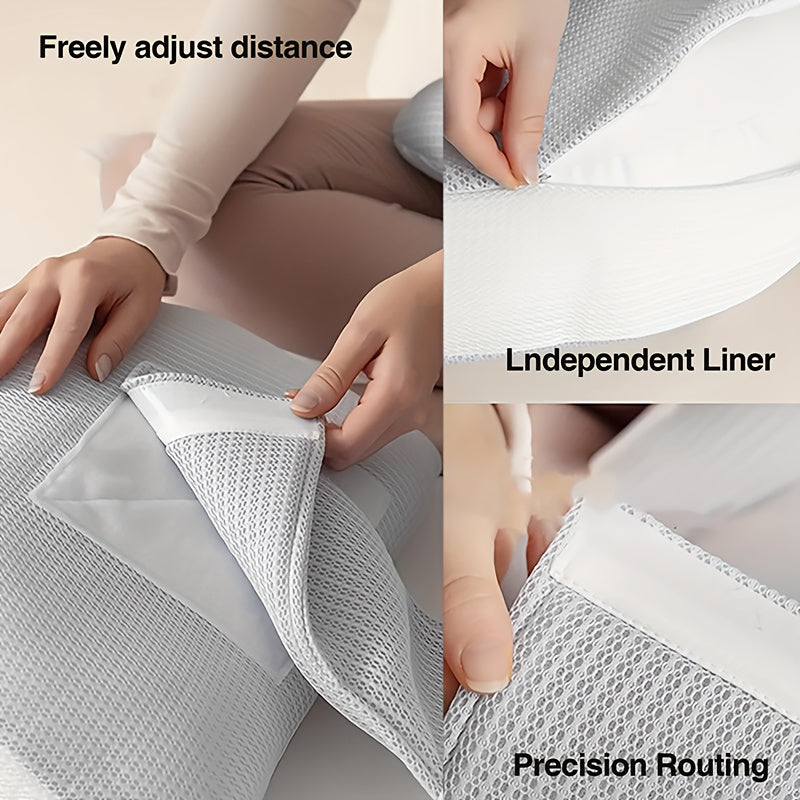 Adjustable Pregnancy Pillow | Ergonomic Maternity Support for Side &amp; Stomach Sleepers