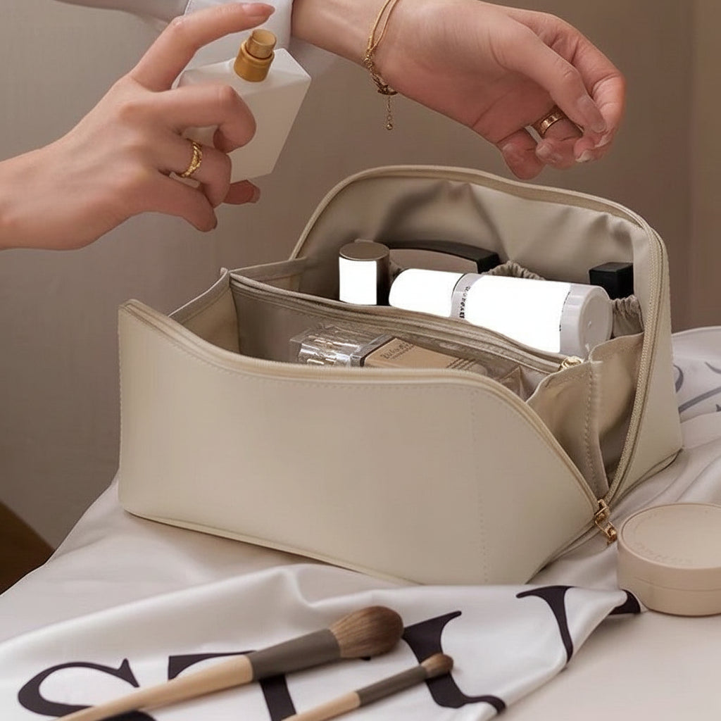 Makeup Bag Travel Cosmetic Organizer Large Capacity Toiletry Case