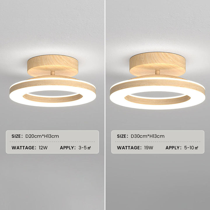 Acrylic Round LED Ceiling Light | Modern Hallway &amp; Entrance Fixture