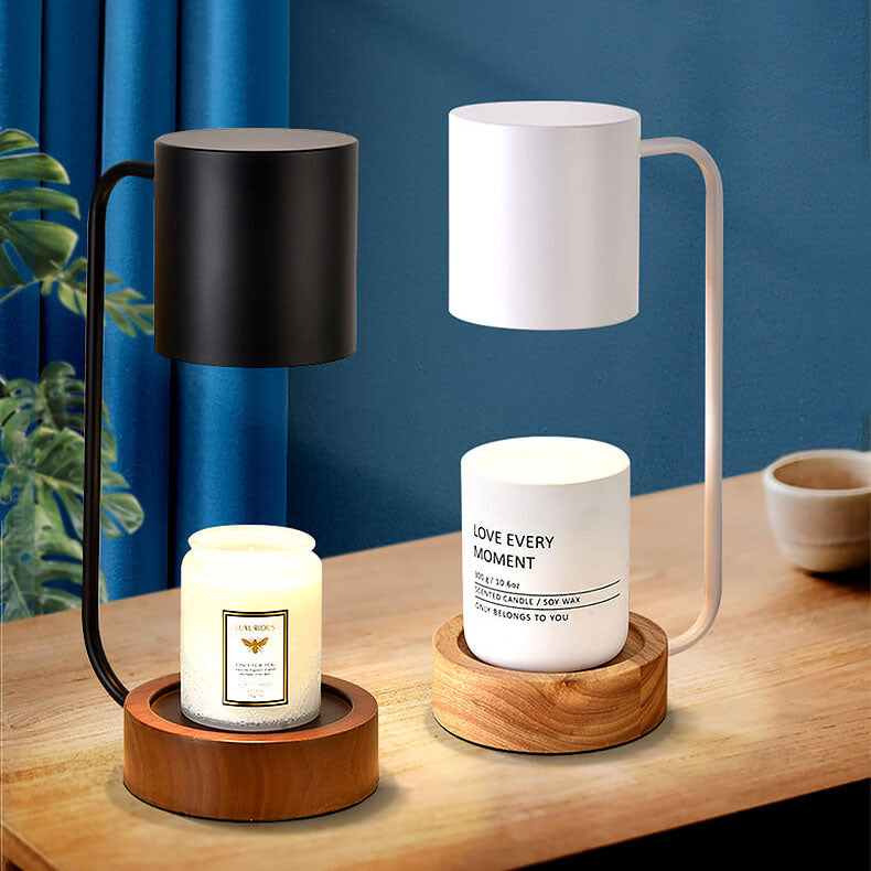 Japanese Minimalist Table Lamp | Wood &amp; Metal Design