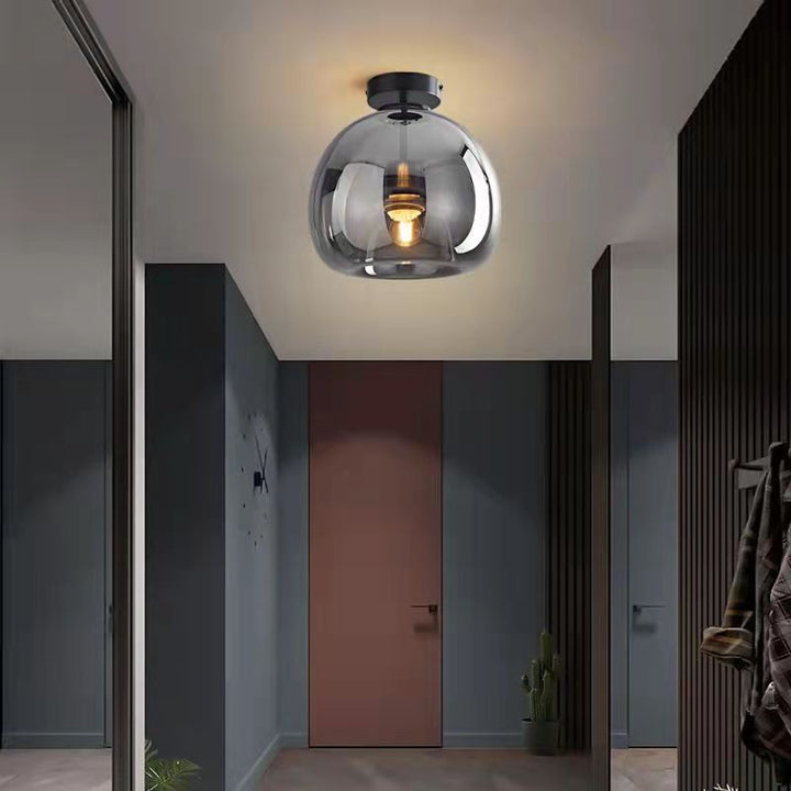 Nordic Glass Ball Ceiling Light | Semi-Flush Mount