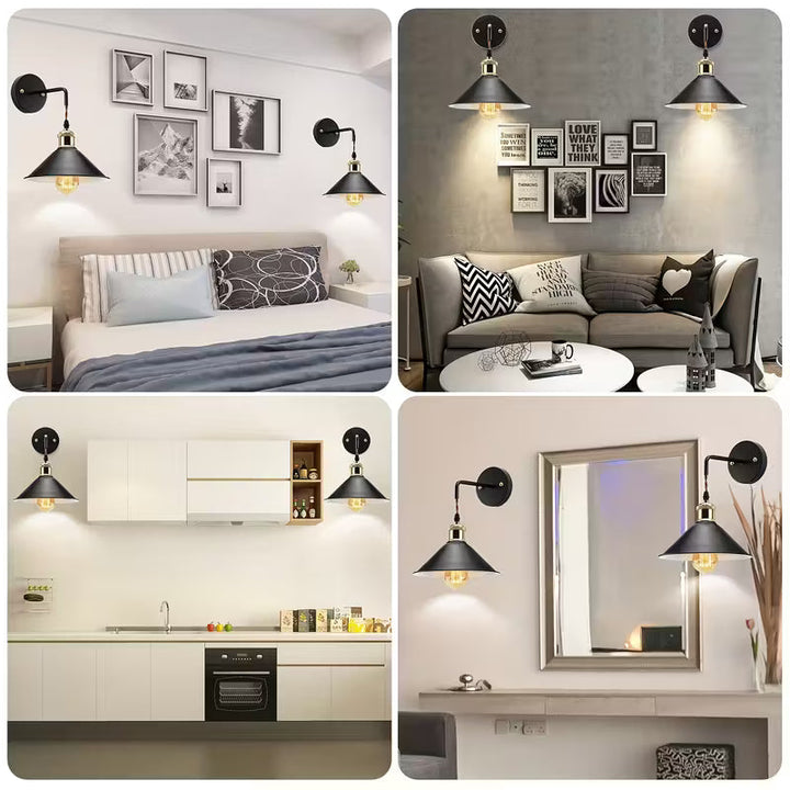 Modern Metal Wall Sconce | Industrial Oil-Rubbed Wall Light Fixture