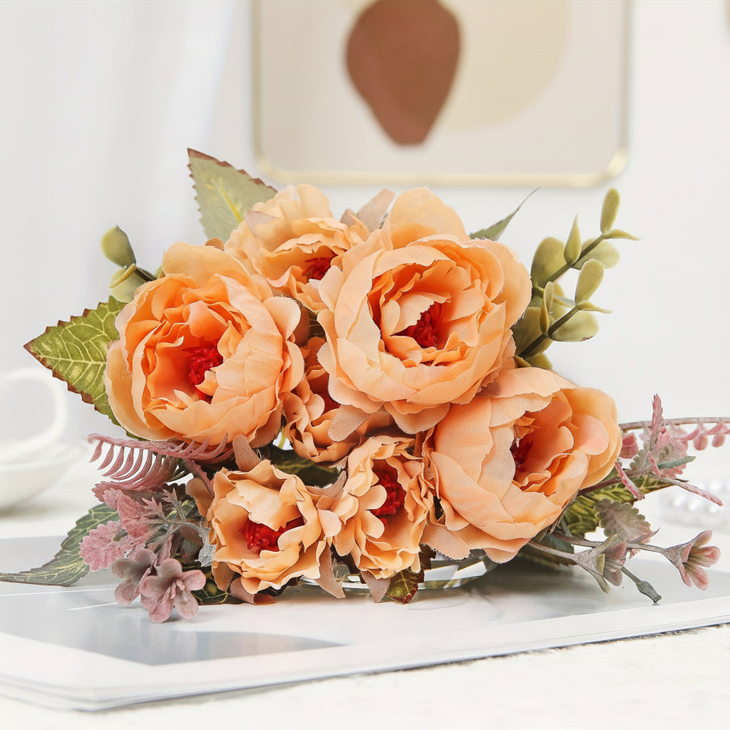 Flower Bouquet Mothers Day Gift Artificial Peony Home Decoration