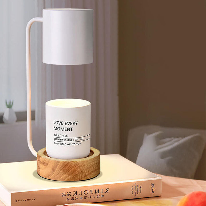 Japanese Minimalist Table Lamp | Wood &amp; Metal Design
