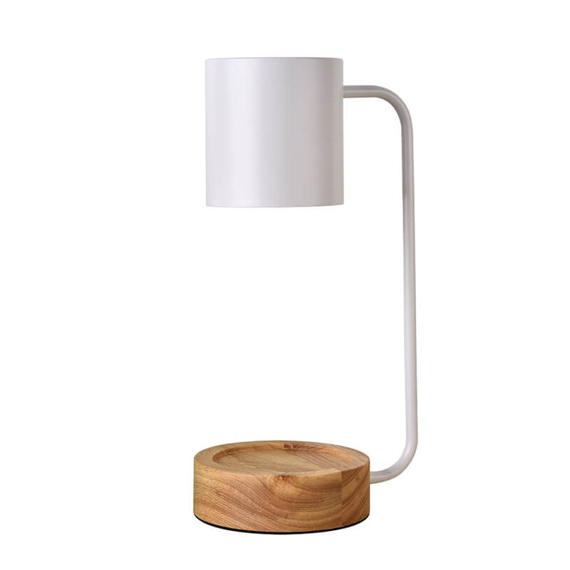 Japanese Minimalist Candle Warmer Lamp | Wooden Base Dimmable Wax Melter