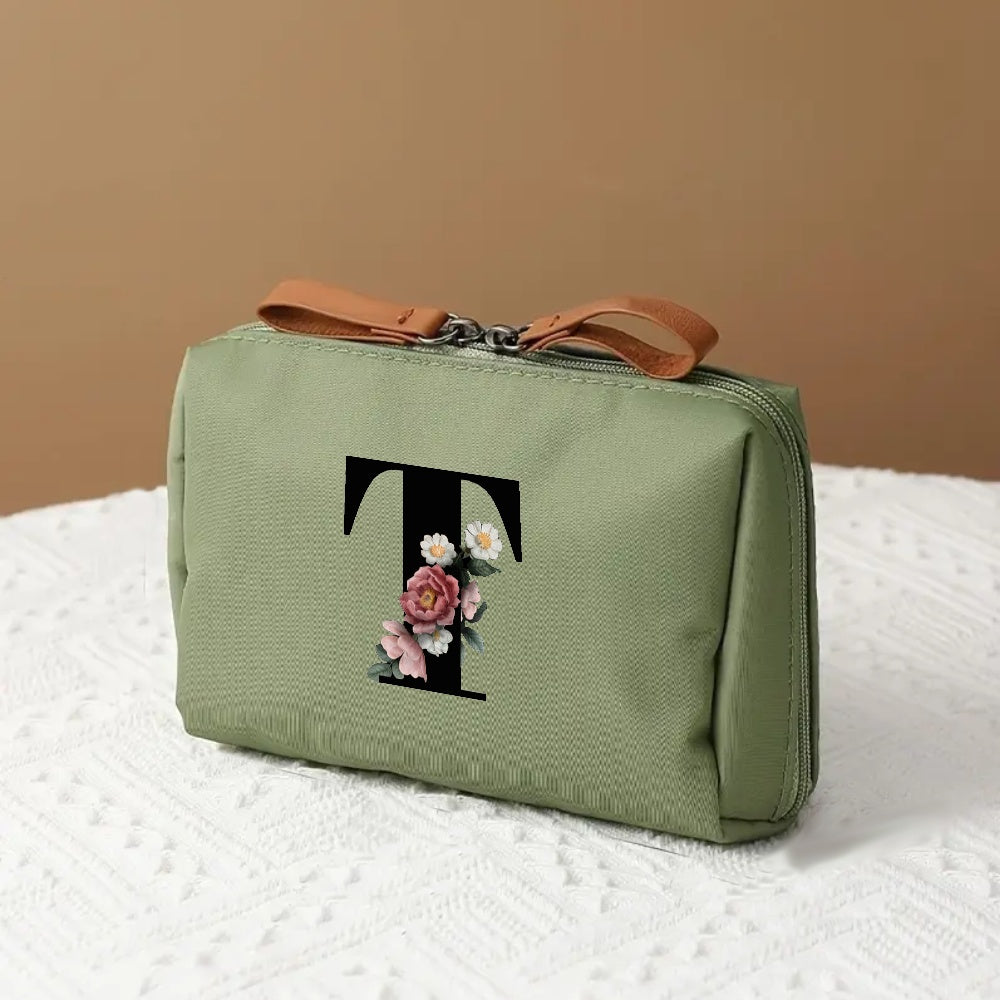 Makeup Bag Travel Cosmetic Organizer Mothers Day Letter Case