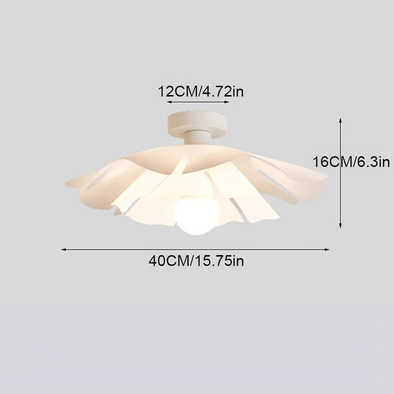 Petal Flower Ceiling Light | Modern Floral Semi Flush Mount Fixture