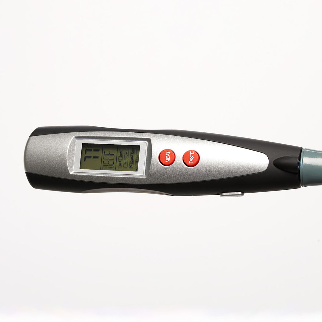 Thermometer BBQ Fork Digital Grill Probe Cooking Tool Stainless Steel