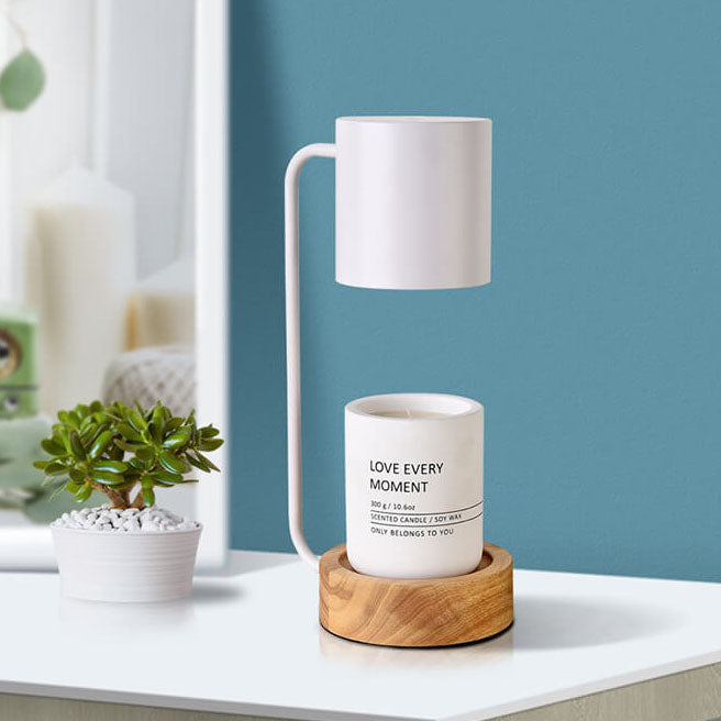 Japanese Minimalist Table Lamp | Wood &amp; Metal Design