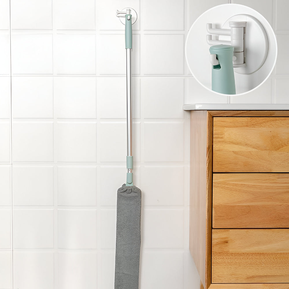 Mop Retractable Gap Cleaning Tool Microfiber Brush Flat Design