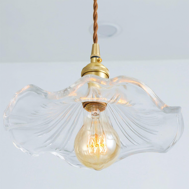 Illuminate Your Room with Elegance | Flower Glass LED Pendant Light