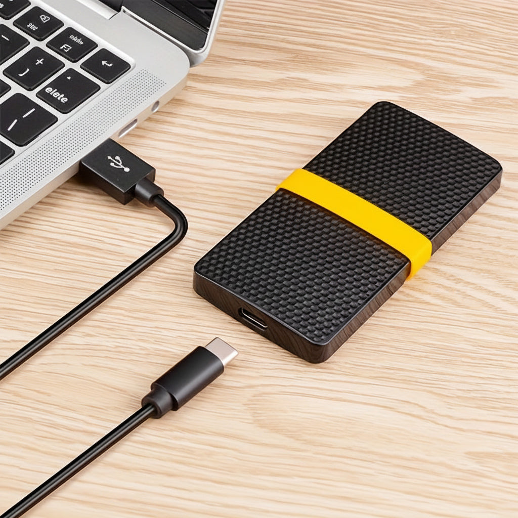 External Hard Drive Portable SSD USB Type C Tablet Storage Drive