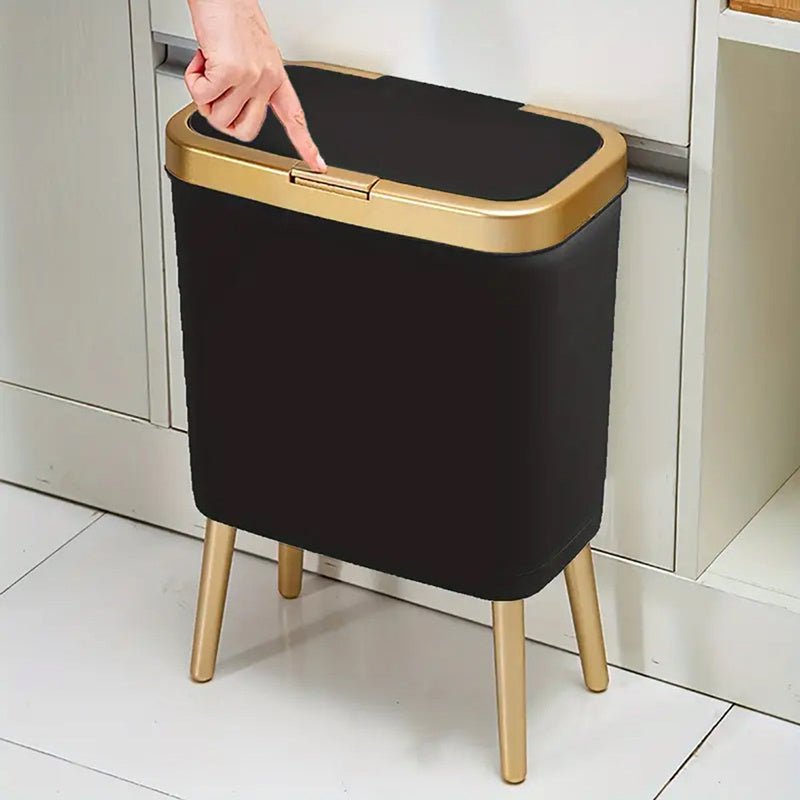 15L Modern Odour-Sealing Trash Can with Elevated Legs | Stylish Waste Bin for Kitchen, Living &amp; Bathroom
