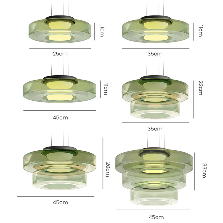 Glass Pendant Lamp | Bauhaus Style Hanging Light