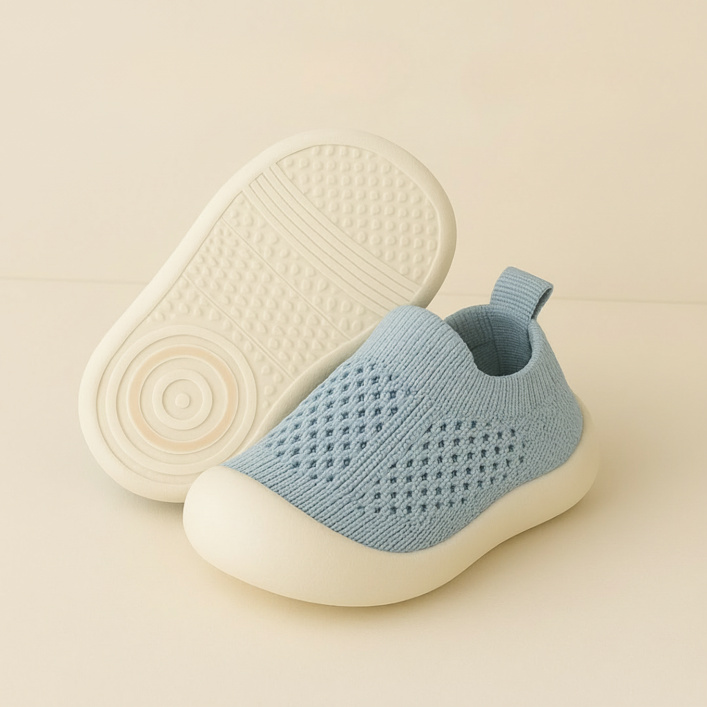 Kids Trainers Breathable Mesh Slip On Shoes Non Slip Lightweight