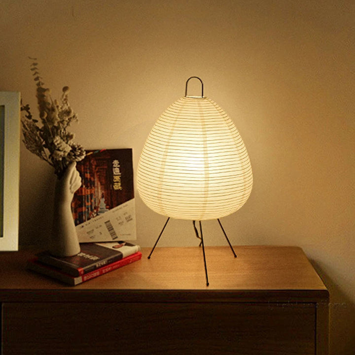 Japanese Rice Paper Table Lamp | Minimalist Zen Lighting