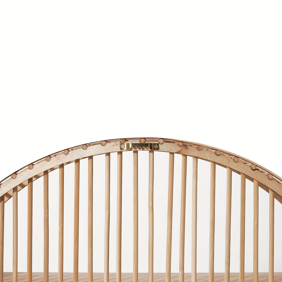 Round Bamboo Wall Shelf | Handmade Boho Floating Organizer
