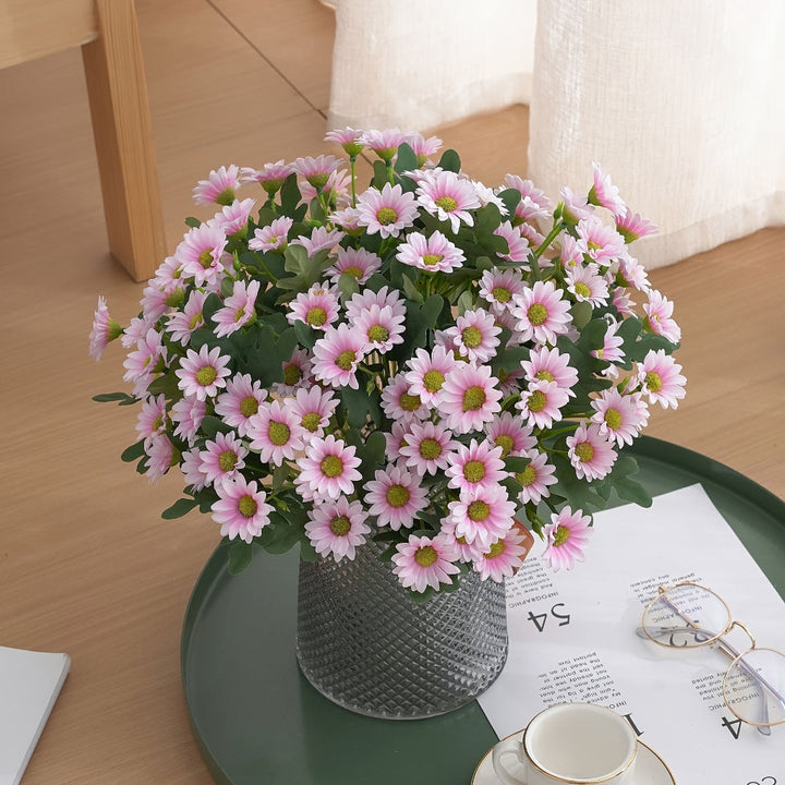 Mothers Day Artificial Flowers Daisy Bouquet Table Centerpiece Decor