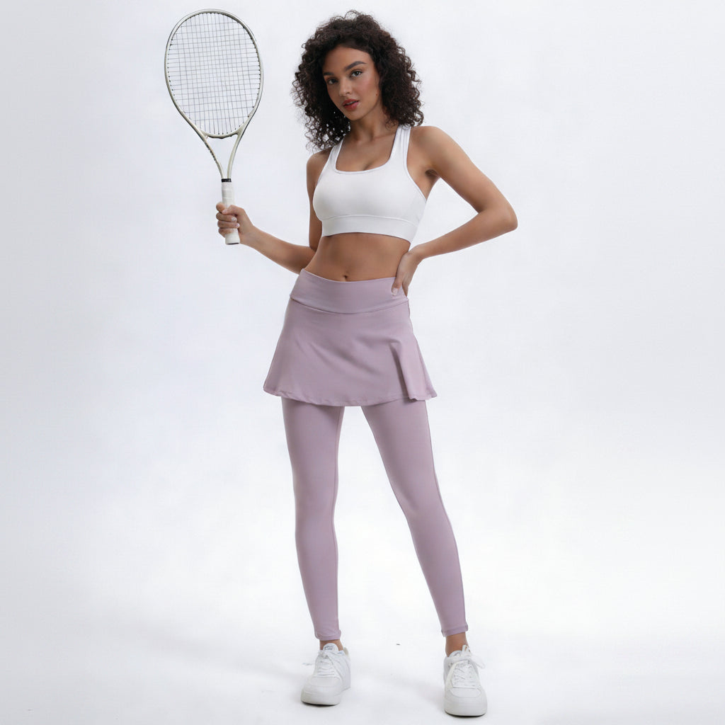 High Waist Pickleball Flared Yoga Trousers Stretch Leggings