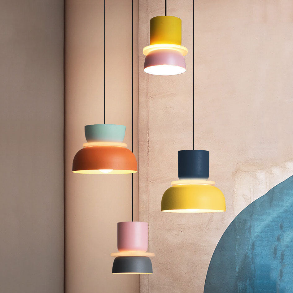 Nordic colourful Macaron Pendant Light | Scandinavian Charm