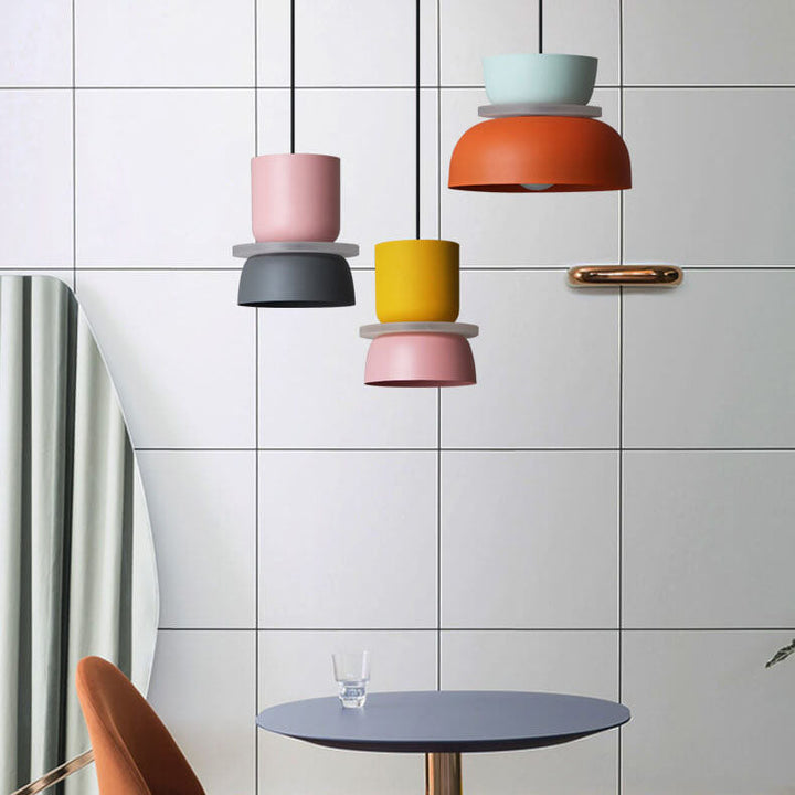 Nordic colourful Macaron Pendant Light | Scandinavian Charm