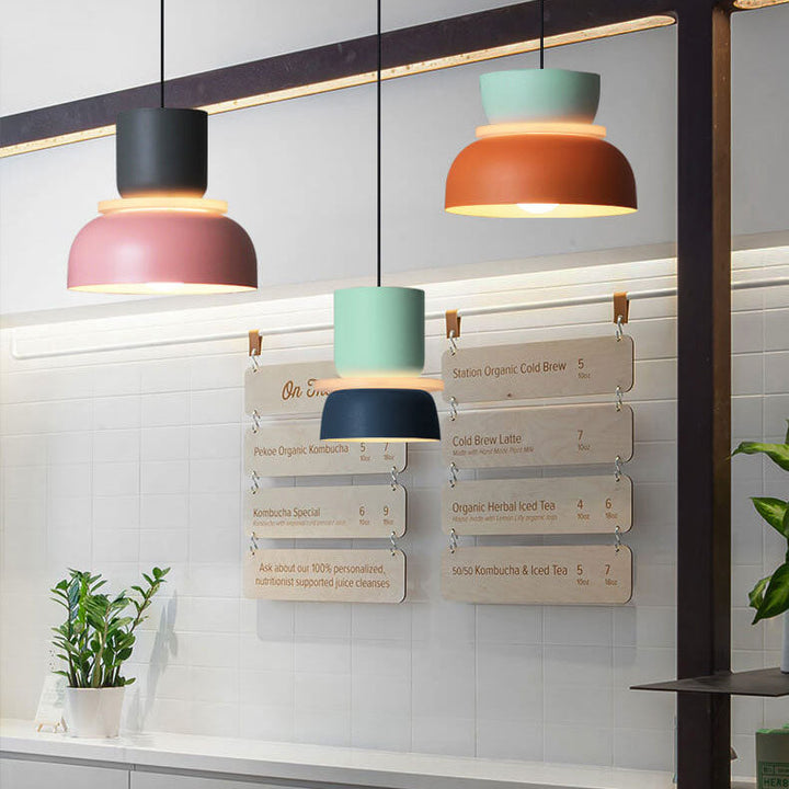 Nordic colourful Macaron Pendant Light | Scandinavian Charm