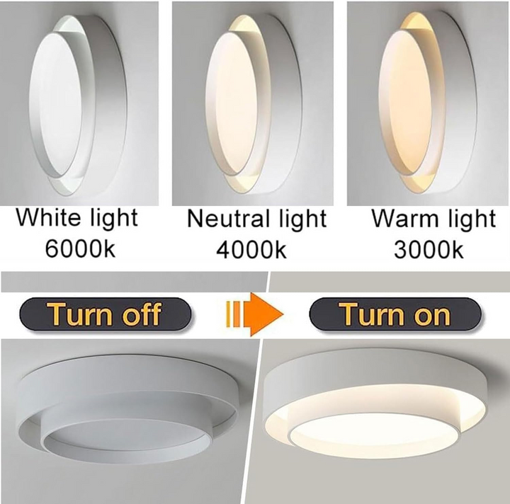 Nordic Round LED Ceiling Light | Modern Minimalist Design