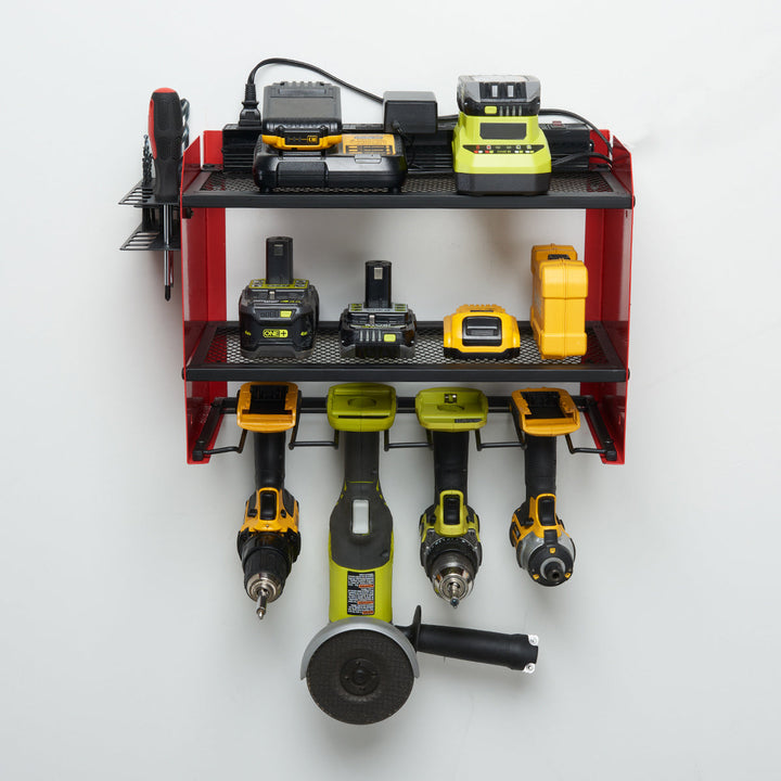 Tool Organizer Wall Mount Power Station Garage Storage Shelf