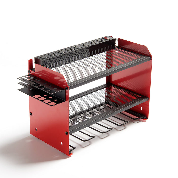 Tool Organizer Wall Mount Power Station Garage Storage Shelf