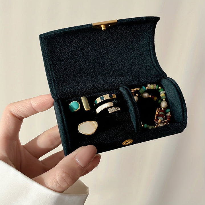 Mothers Day Jewellery Box Travel Organizer Case Snap Closure