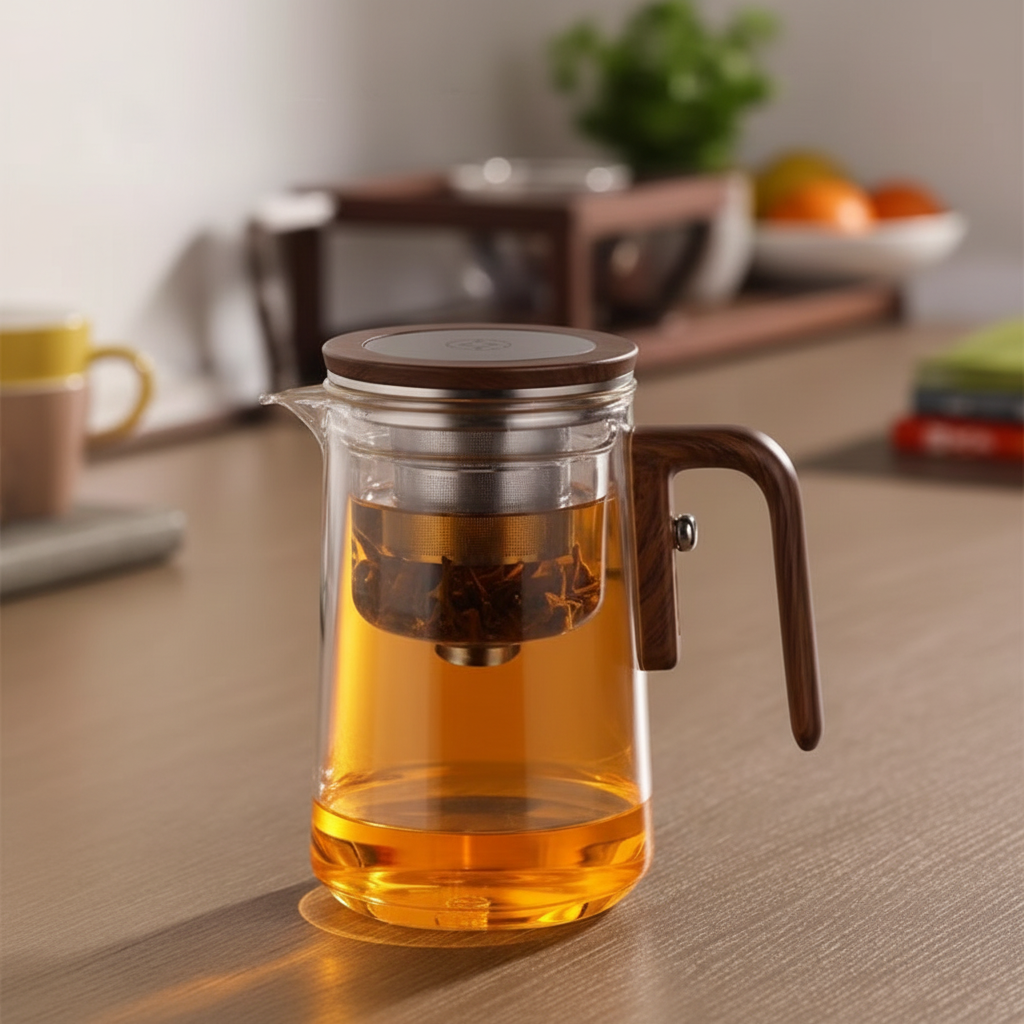 Glass Teapot Infuser Loose Leaf Tea Maker Pitcher
