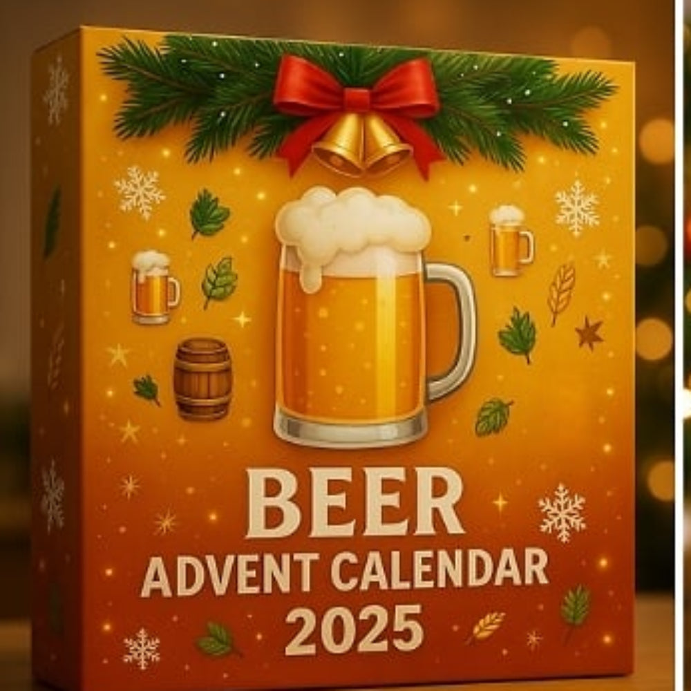 Advent Calendar Beer Style Mini Bottle Ornament Holiday Set