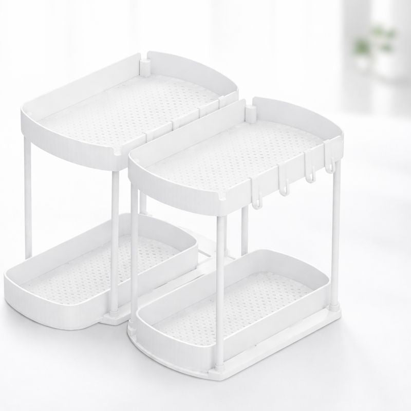 Under Sink Organizer Set 2 Pack Multi Purpose Storage Drawers