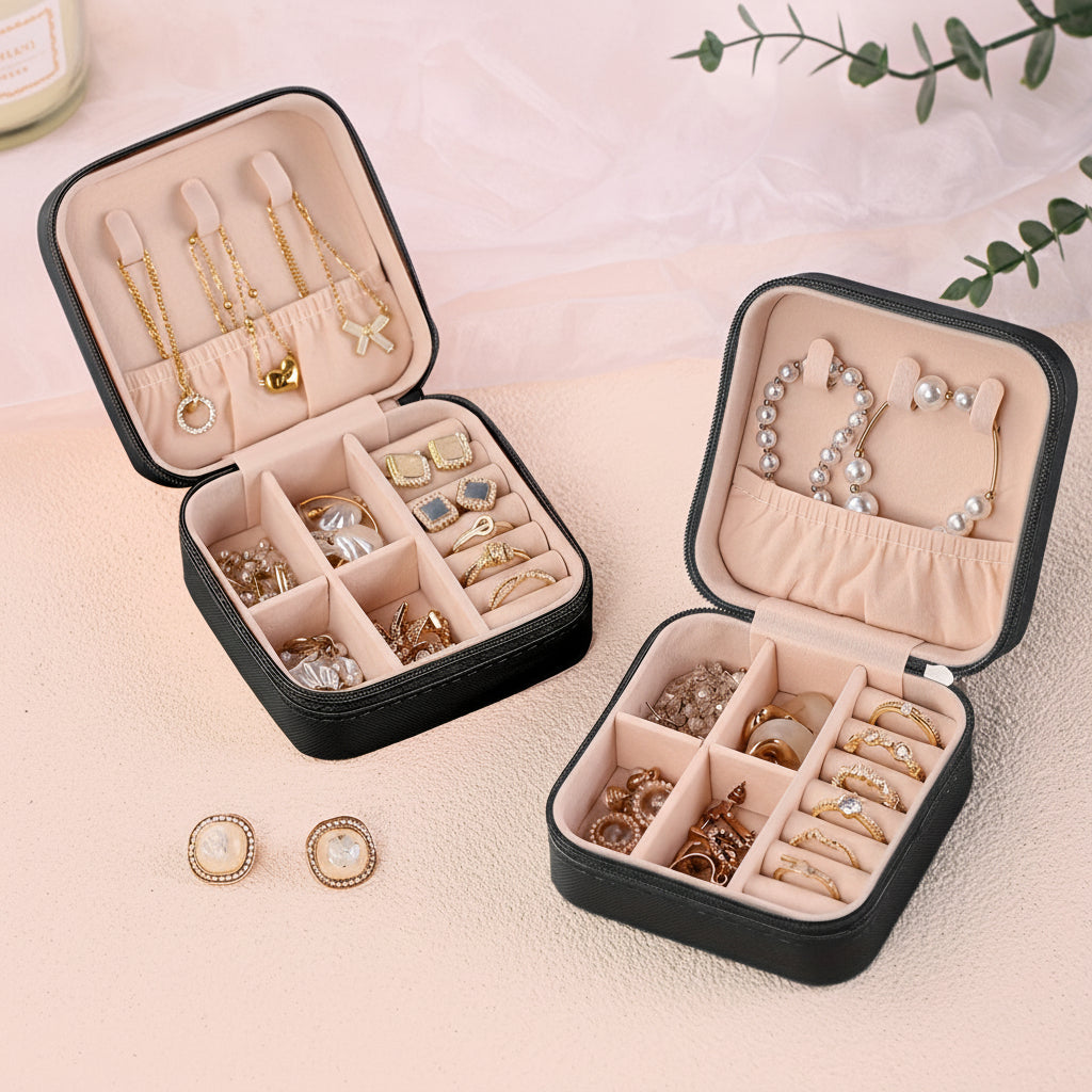 Mothers Day Jewellery Box Travel Organizer Case Zipper