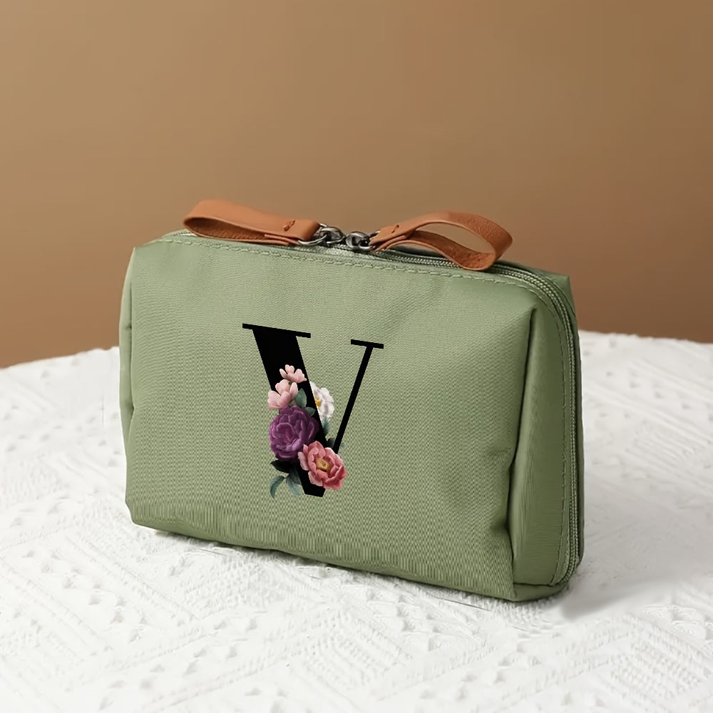 Makeup Bag Travel Cosmetic Organizer Mothers Day Letter Case