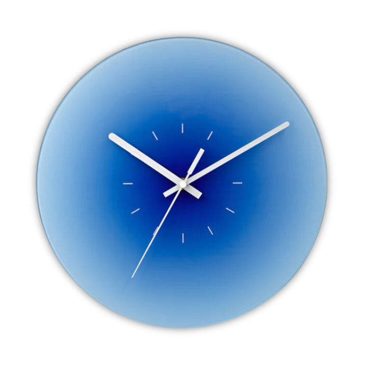 Sunset Glass Wall Clock | Modern Gradient Design