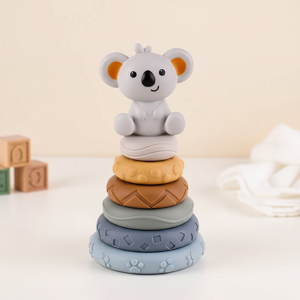 Baby Stacking Toy Sensory Teething Cubes Soft Educational Blocks
