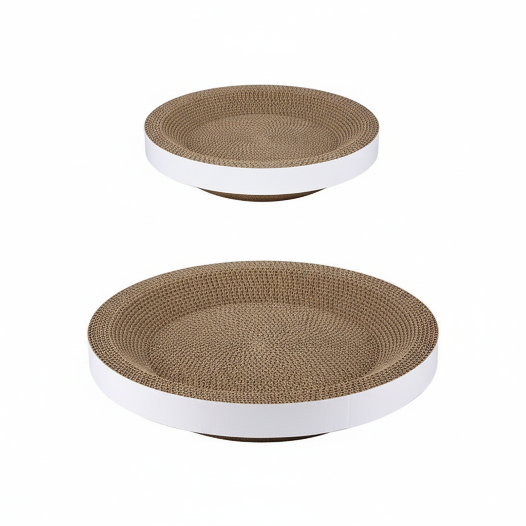 Cat Scratcher Round Cardboard Scratching Bed Lounge