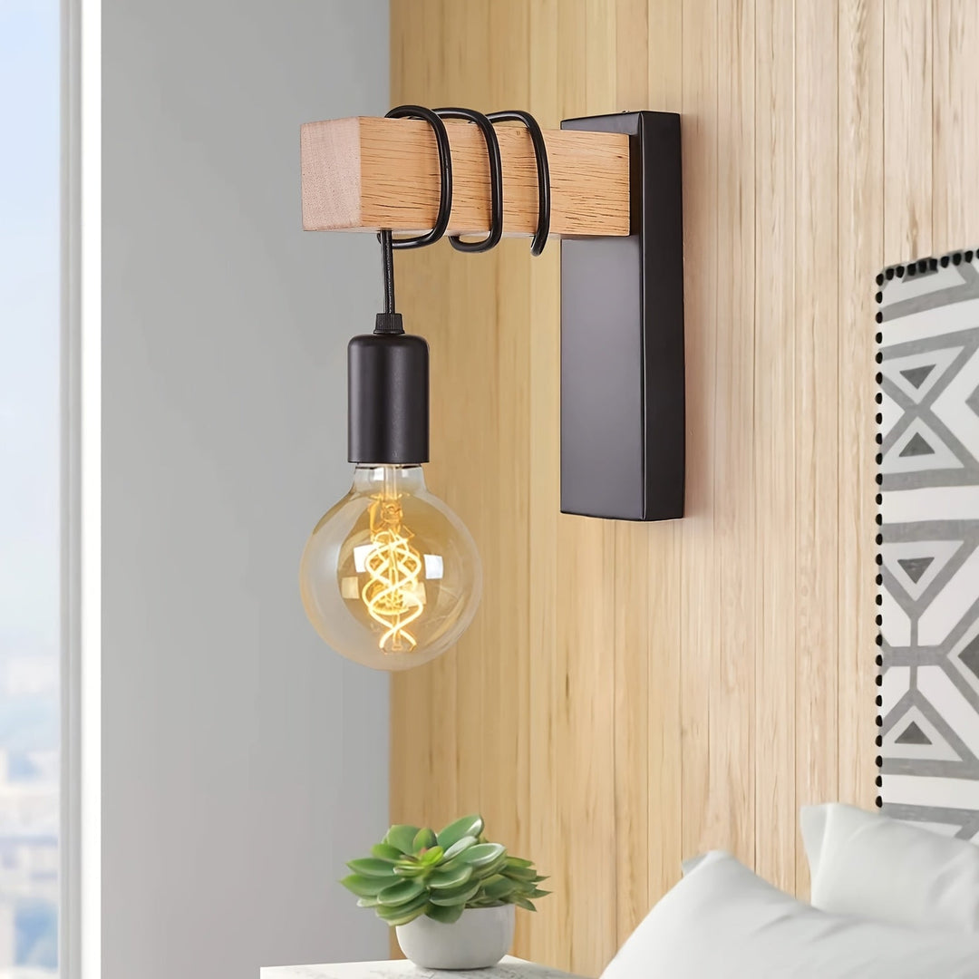 Modern Industrial Wall Sconce | E27 Base &amp; Metal Finish