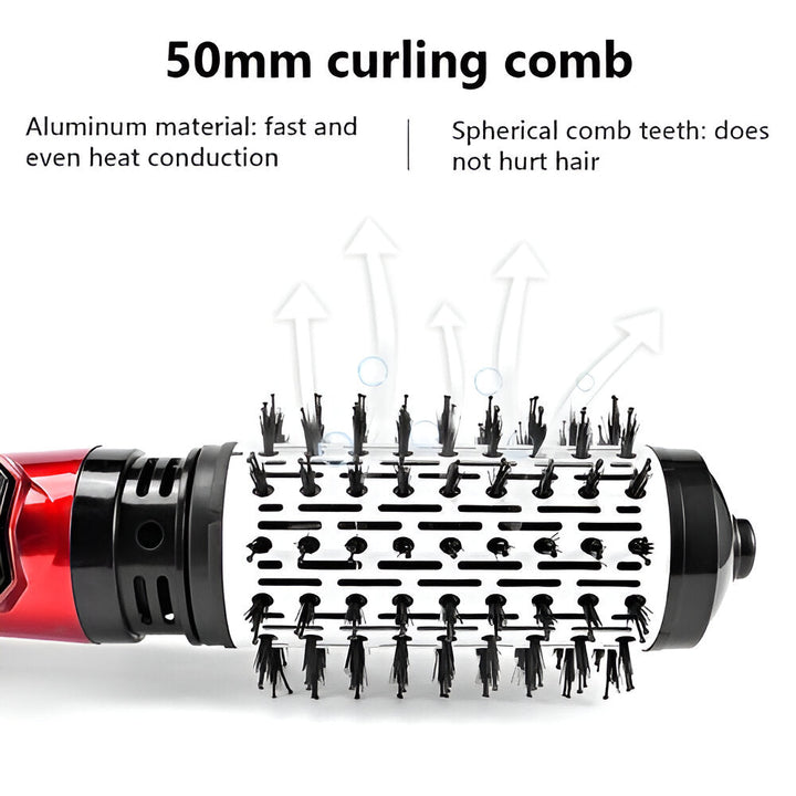 Hair Hot Air Brush Rotating Styling Dryer Tool Set