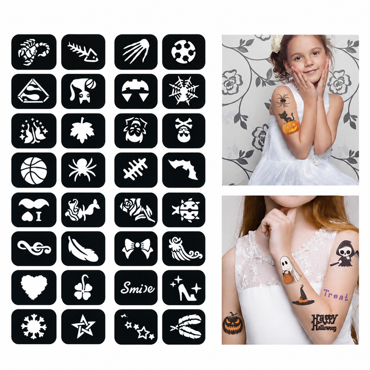 Glow Dark UV Body Paint Set Parties Festivals