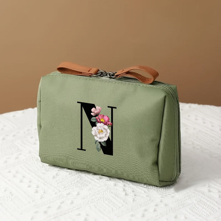 Makeup Bag Travel Cosmetic Organizer Mothers Day Letter Case