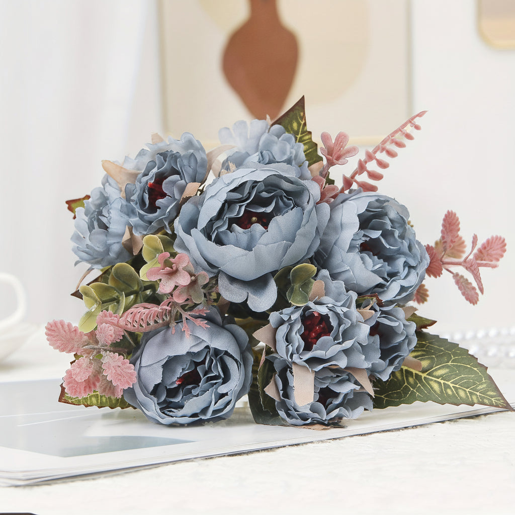 Flower Bouquet Mothers Day Gift Artificial Peony Home Decoration