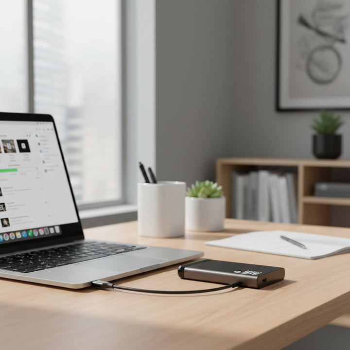 External Hard Drive Portable SSD USB Slim Storage Backup Drive