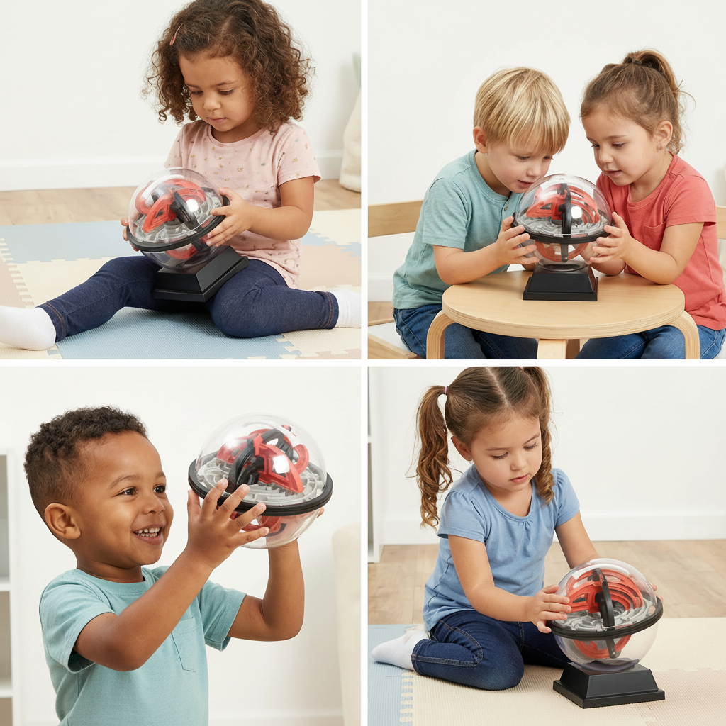 Puzzle Toy 3D Maze Ball Brain Teaser Kids Adults