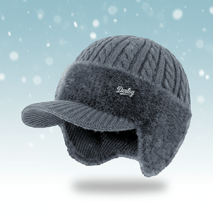 Winter Hat Trapper Ear Protection Windproof Fur Lined Cap
