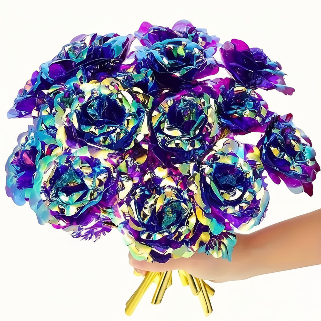 Flower Bouquet Mothers Day Gift Artificial Rose Table Decoration