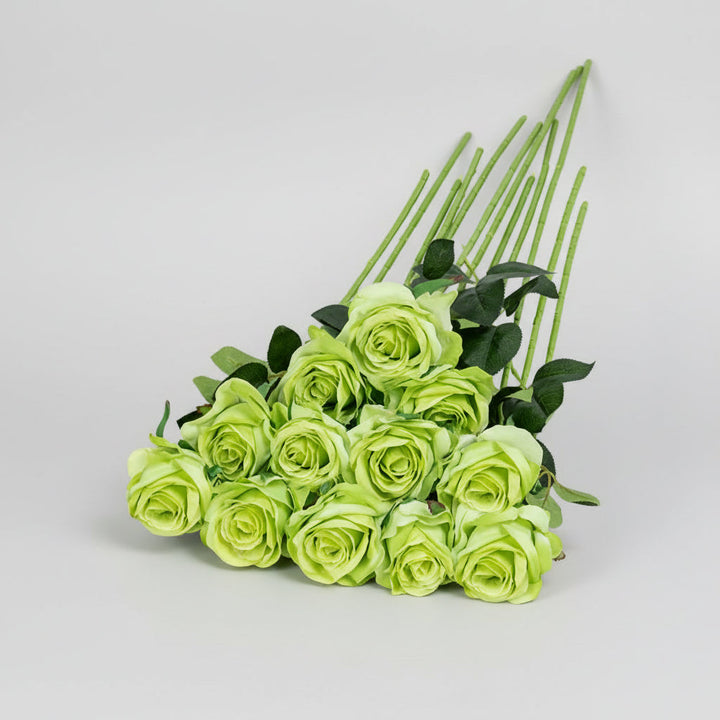 Mothers Day Artificial Flowers Rose Bouquet Red Roses Decor