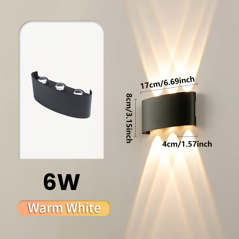 Modern Dual Beam LED Wall Light | Indoor &amp; Outdoor IP55