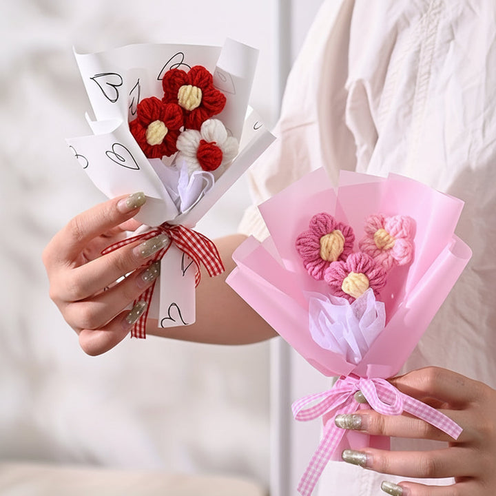 Mothers Day Gift Bouquet Handmade Flower Mini Fabric Bouquet